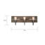 Luminaire pour meuble-lavabo 3 lumières à intensité variable bronze / bois patiné Harworth