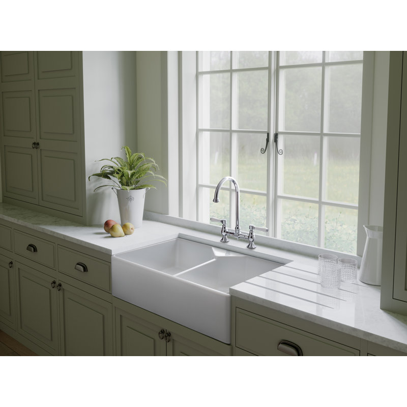 Belfast Double Bowl Undermount Kitchen Sink