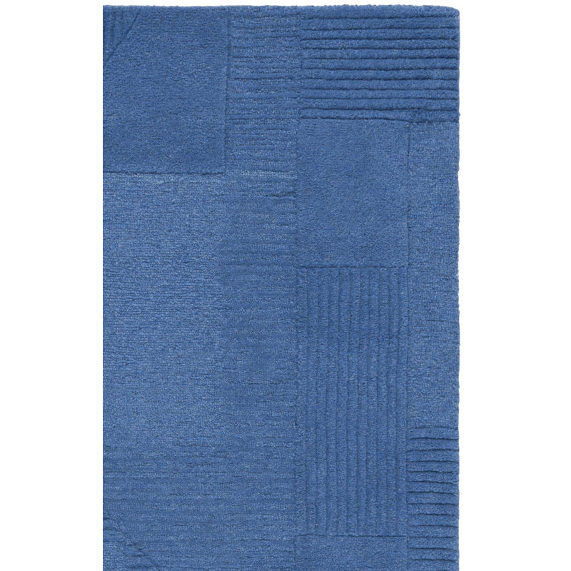 Ivanenko Hand Tufted Geometric Area Rug, Rectangle 6' x 9'