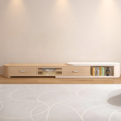 Modern Burlywood Manufactured Wood TV Stands