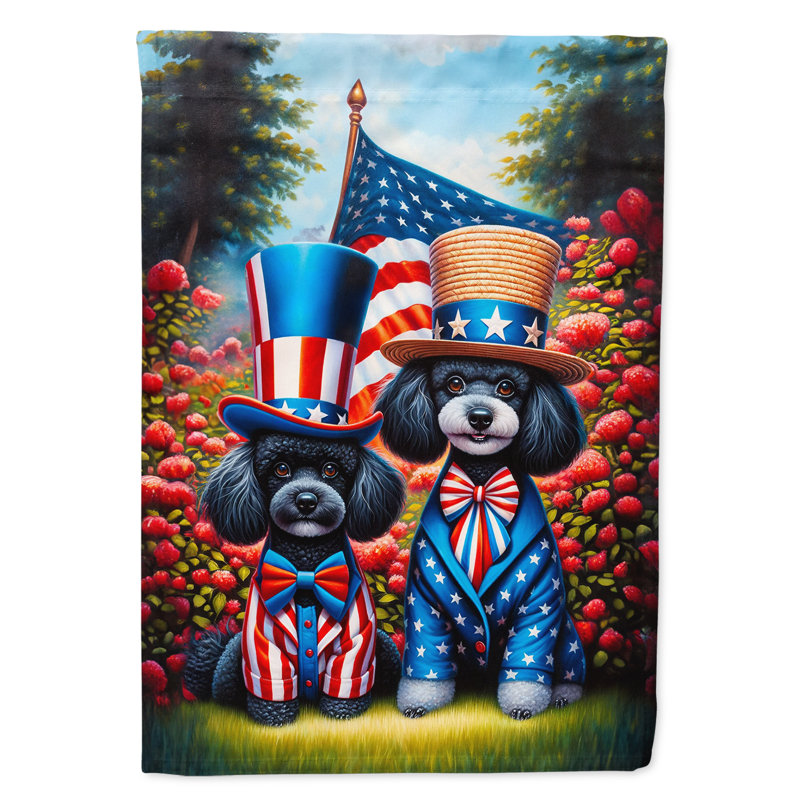 Drapeau «All American House», Caniche bleu