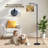 Arc Floor Lamp Ancient Greek Marketplace Parthenon Floor Lamps with Remote LED Lights Adjustable Lamp Shades Tall Standing Lamps for Reading Office Living Room