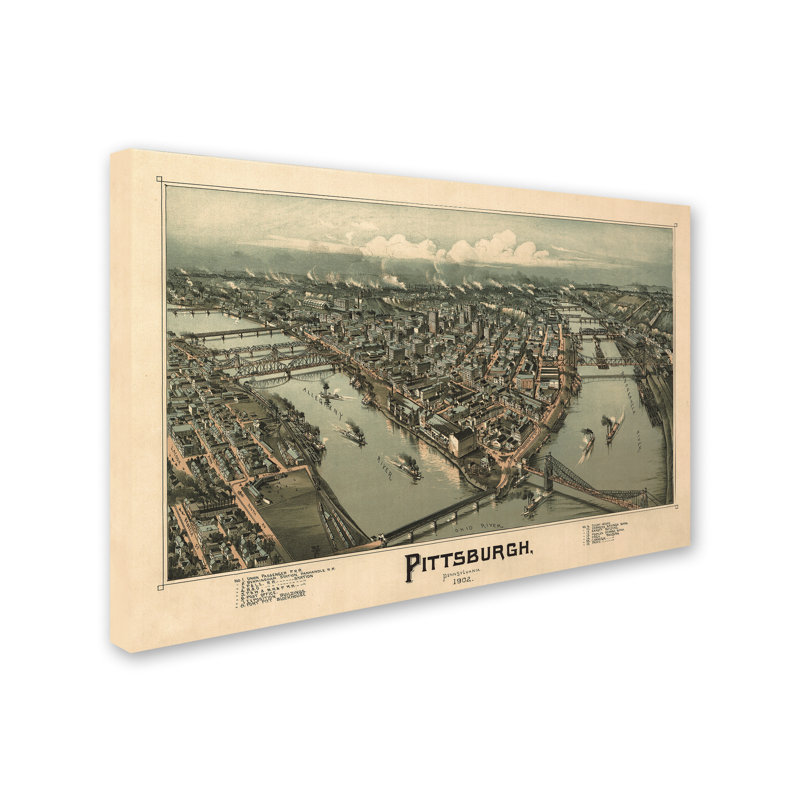 «Travel Poster 20» par Kadey, impression sur toile, H 12 po x l 19 po x P 2 po