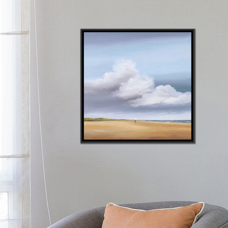 « marche iii », reproduction sur toile, H 18 po x l 18 po x P 1,5 po, Toile avec cadre flottant noir, Pas de tapis