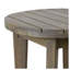 Table d'appoint d'extérieur en bois d'acacia gris 16 po