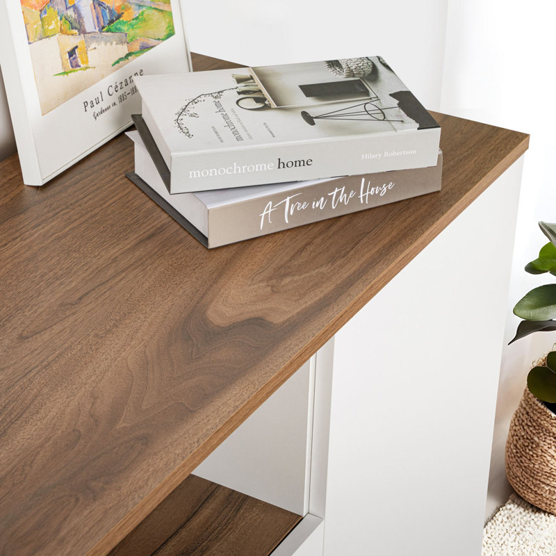 Console, Noyer, Blanc