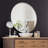 Vidal Stainless Steel Round Mirror