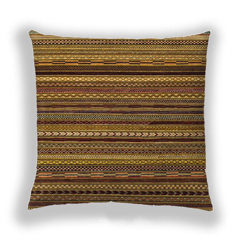 Abstract Reversible Throw Pillow, Microsuede