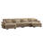 Modular Sectional Sofa Couch With Convertible Ottomans