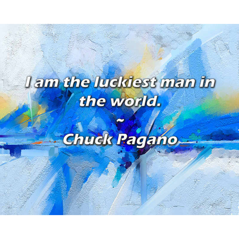 Citation de Chuck Pagano: «I'm the chanceux».
