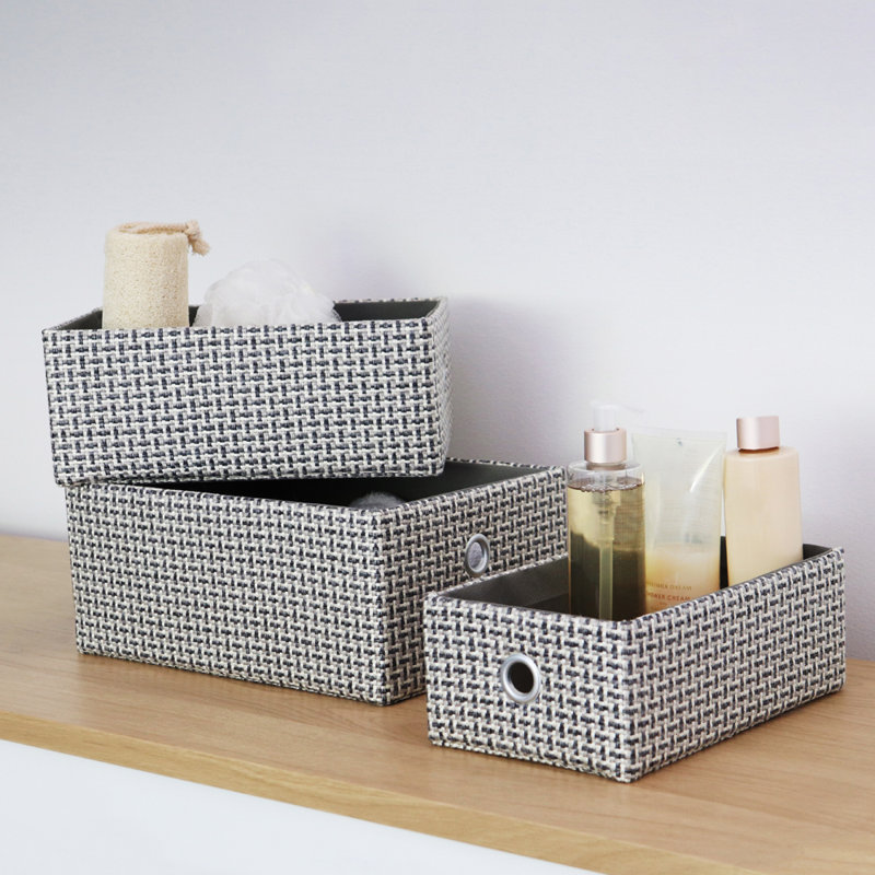 JVL Fabric Decorative Basket