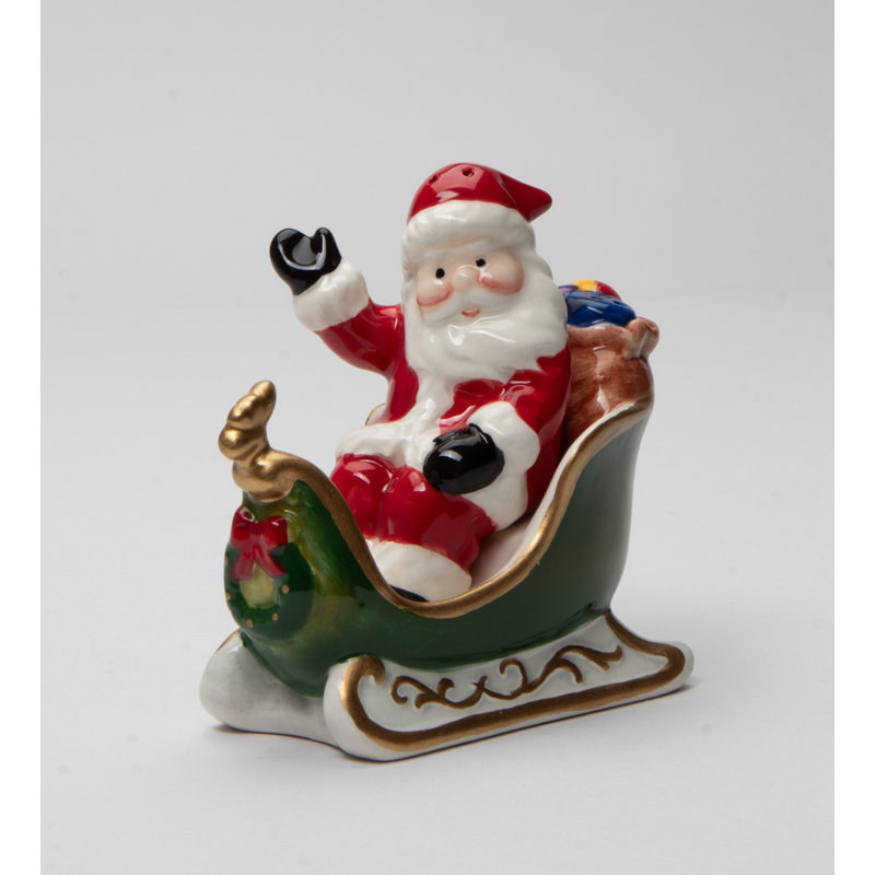 Ensemble de père Noël avec traîneau sel et poivre The Holiday Aisle Samoset