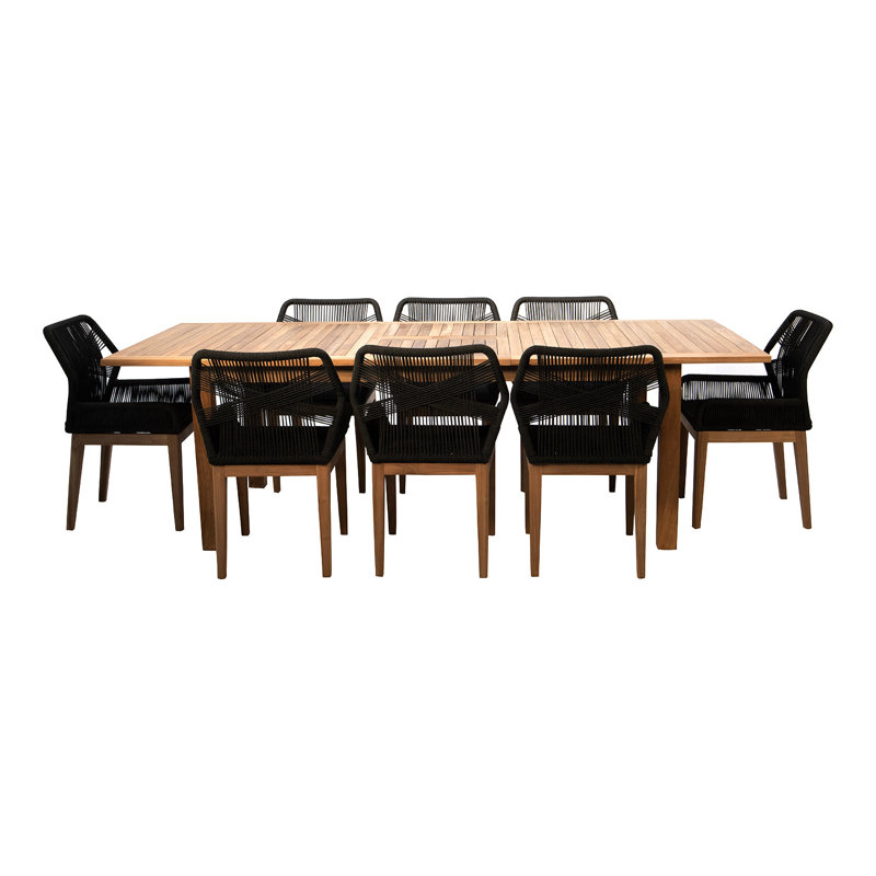 Beverly 9 - Piece Dining Set, Black