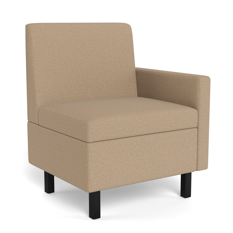 Movvi Single Seat, Left Arm, Taupe
