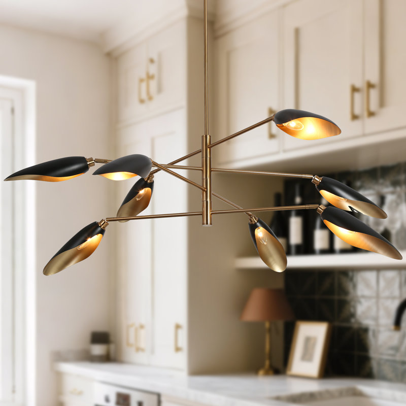 Lakendria 8 - Light Metal Sputnik Chandelier, 8 Lights