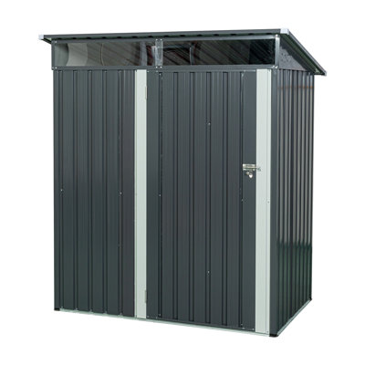 Abri de rangement extérieur en métal transparent 5 pi x 3 pi