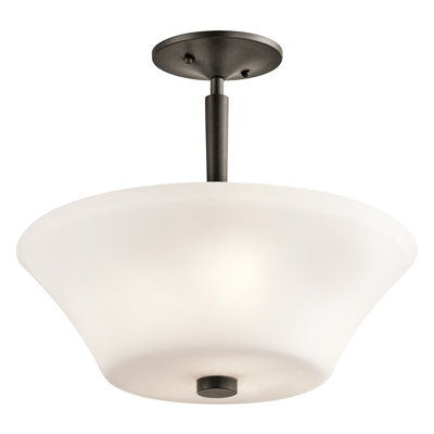Glass Semi Flush Mount