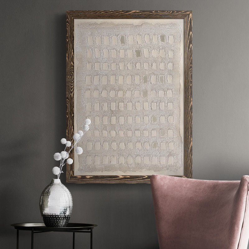 Pearl Punch Card II - reproduction de photo sur toile, H 37,5 po x l 27,5 po x P 1 po, Noyer