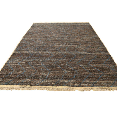 8x11 Pires Dark Brown Rug
