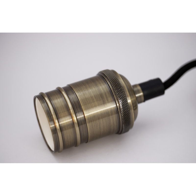 1 - Light Satin Bronze Affect Bulb Pendant