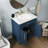 27.8" Modern Bathroom Vanity Sink Combo with Painted Surface