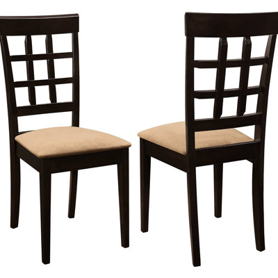 Cappuccino And Beige Dining Chairs 2 - Ergonomic Elegant Seating 2 Room In Cappuccino, Construction