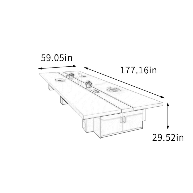 Onstad, H 29,52 po x L 177,16 po x l 59,05 po