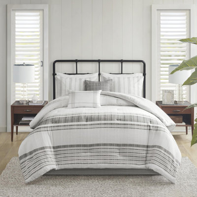Ensemble d'édredon en coton jacquard 6 pièces