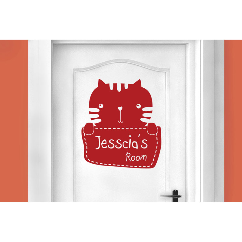 Animals Wall Decal, Dark Red