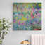 The Artist's Garden In Giverny By Claude Monet With Black Cat by Claude Monet - Wrapped Canvas Print-96608839
