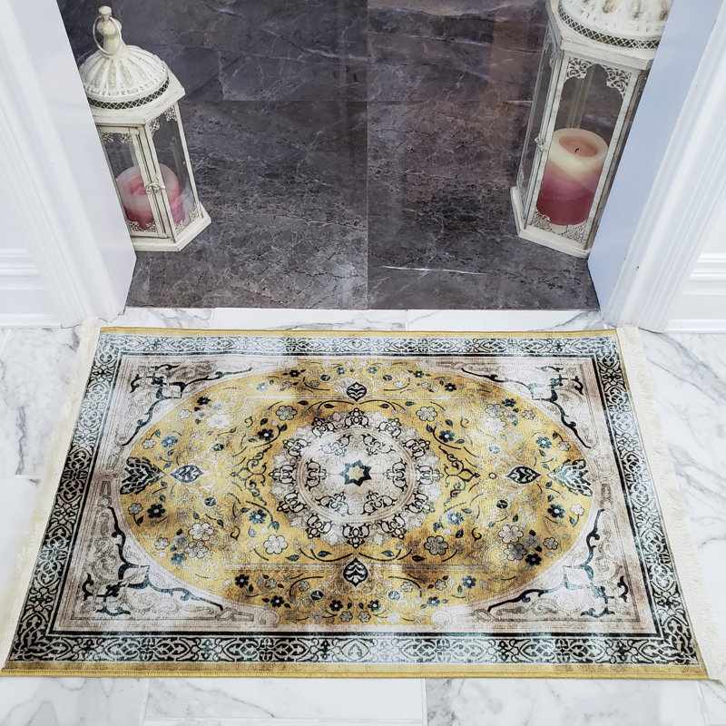 Covin Chenille Oriental Indoor Rug, Rectangle 2'7" x 4'11"
