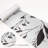 Leather Abstract Leaves Stair Riser Decals