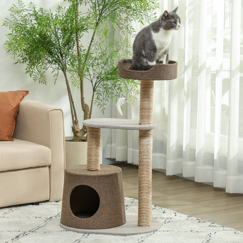 Poteau-griffoir pour animaux de compagnie Hanshaw