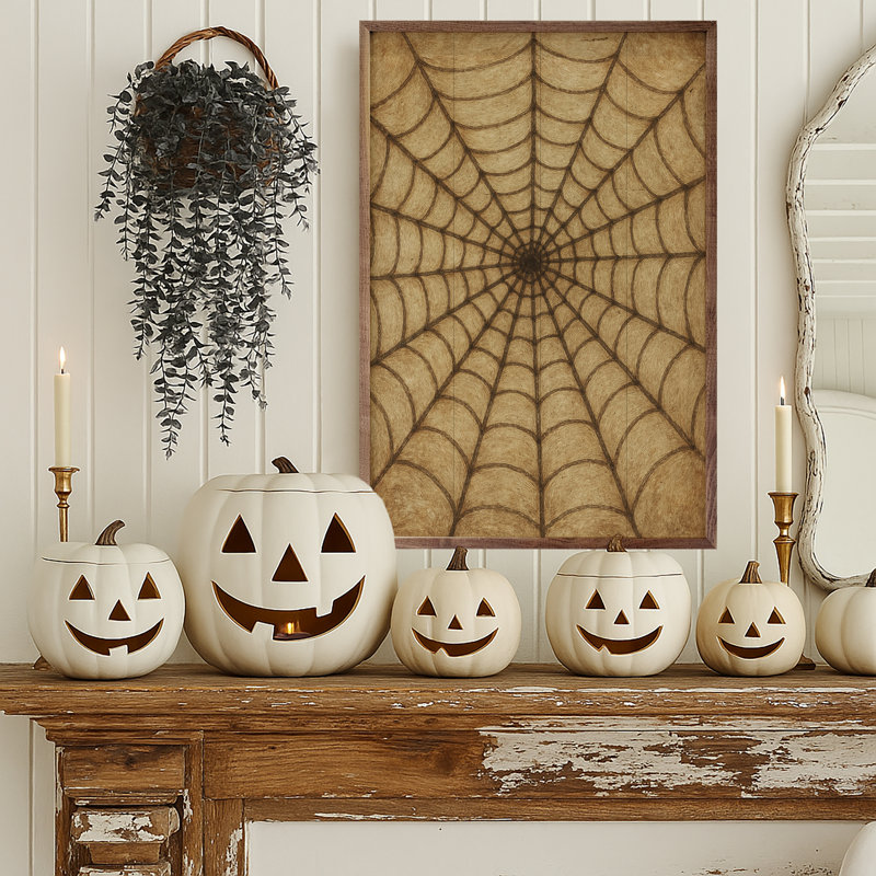 Spider Web Brown, 24" H x 16" W