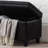Upholstered Tufted Button Storage Bench ,Faux Leather Entry Bench With Spindle Wooden Legs, Bed Bench- Black