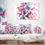 Motif fractal de roses roses - coussin imprimé abstrait-30616364-30616367