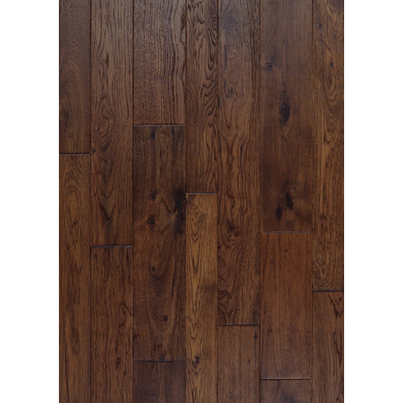 Revêtement de sol en bois franc hickory 5/9 po x l 4-random width x varying, Acadia