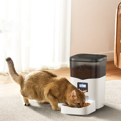Automatic Cat Feeder Small Pet Food Dispenser With Timer Voice Recorder