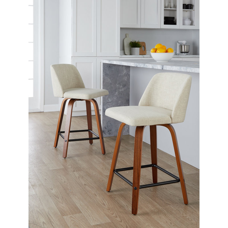 Tabouret de comptoir pivotant 24,25 po Makynze