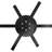 1-Light Indoor Black/Antique Gold Contemporary Inspired Single Pendant-308830780