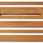 Chaise longue pliante en bois brun avec siège à circulation d'air pour une atmosphère extérieure relaxante et pliable-623267002