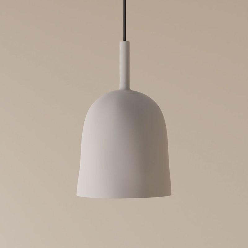 Vessel Pendant Light, Stone, 18.5'' H x 9'' W x 9'' D, Black