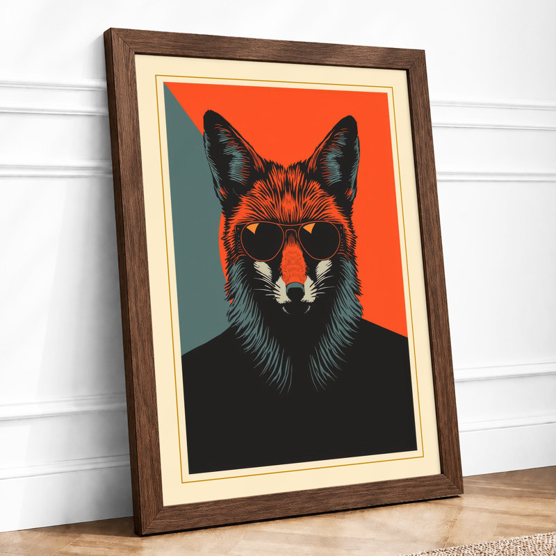 Fox-Headed Figure Modern - Print, Walnut, A3 - 42.0 x 29.7 cm