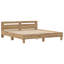 Vidaxl Wood Bed Frame with LED Durable-113970994-113970982