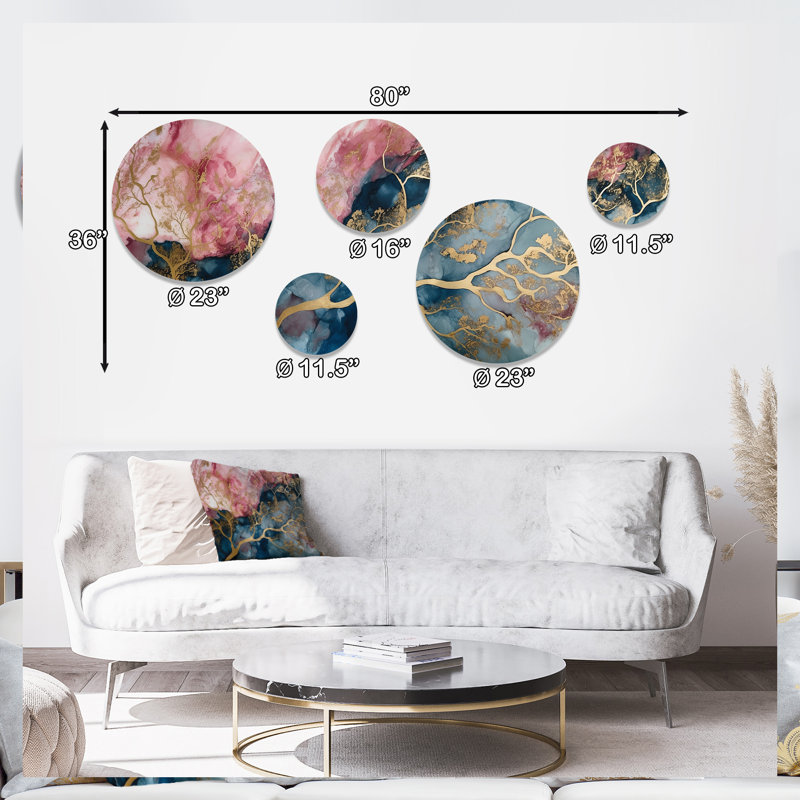 Abstract Wall Decor on Metal