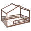 Structure de lit double avec clôture-1811665430
