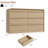 Arched 6 Drawer White Dresser, Modern Wood Storage Chest with Curved Design-1387672096