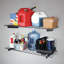 Ensemble de 2 tablettes de rangement en acier HyLoft-27099595-27099597