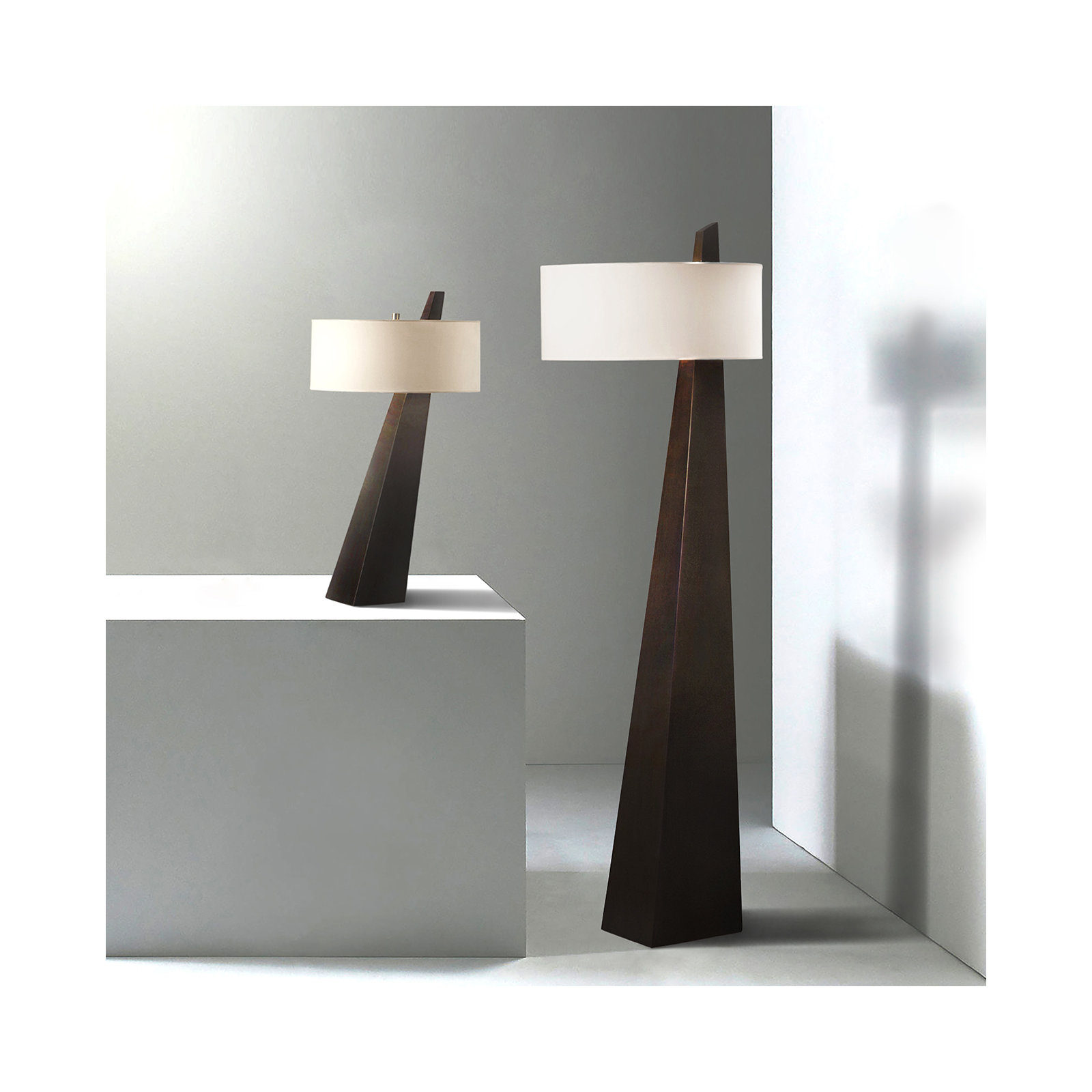 Obelisk Desk Lamp, Walnut