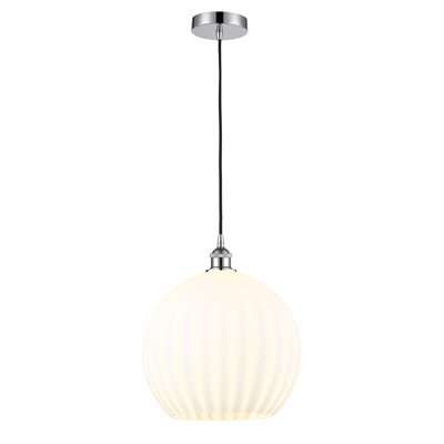 Mini-luminaire suspendu vénitien blanc 1 lumière Edison - 616-G1217